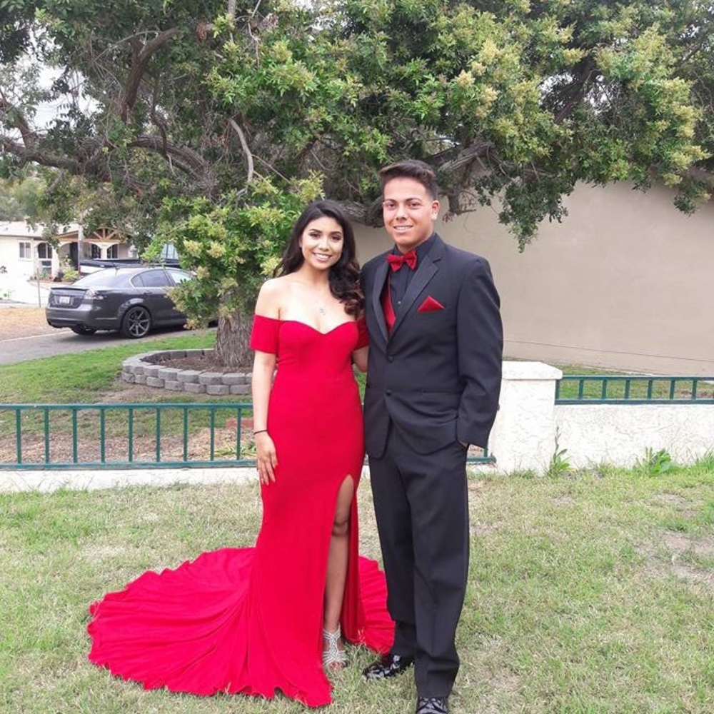 red train dress